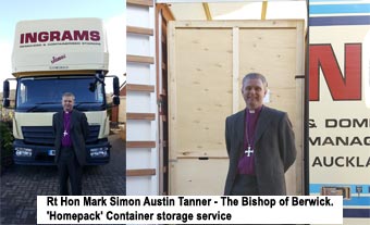 Ingram's complete a Homepack Container Service for Rt Hon Mark Simon Austin Tanner. Bishop of Berwick