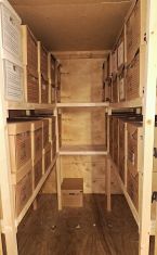 Large capacity Open Shelving Storage using shelving