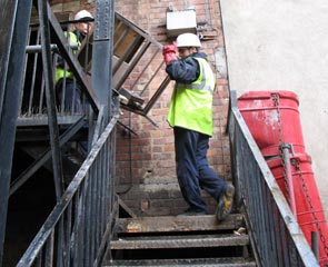 Commercial Removal - Fire Escape at Kings Head Hotel