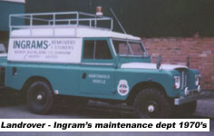 Ingram's Land Rover Delivery Van