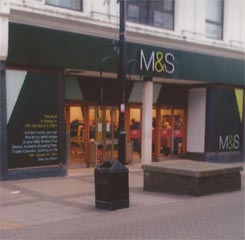 Marks and Spencers Store front - Bishop Auckland